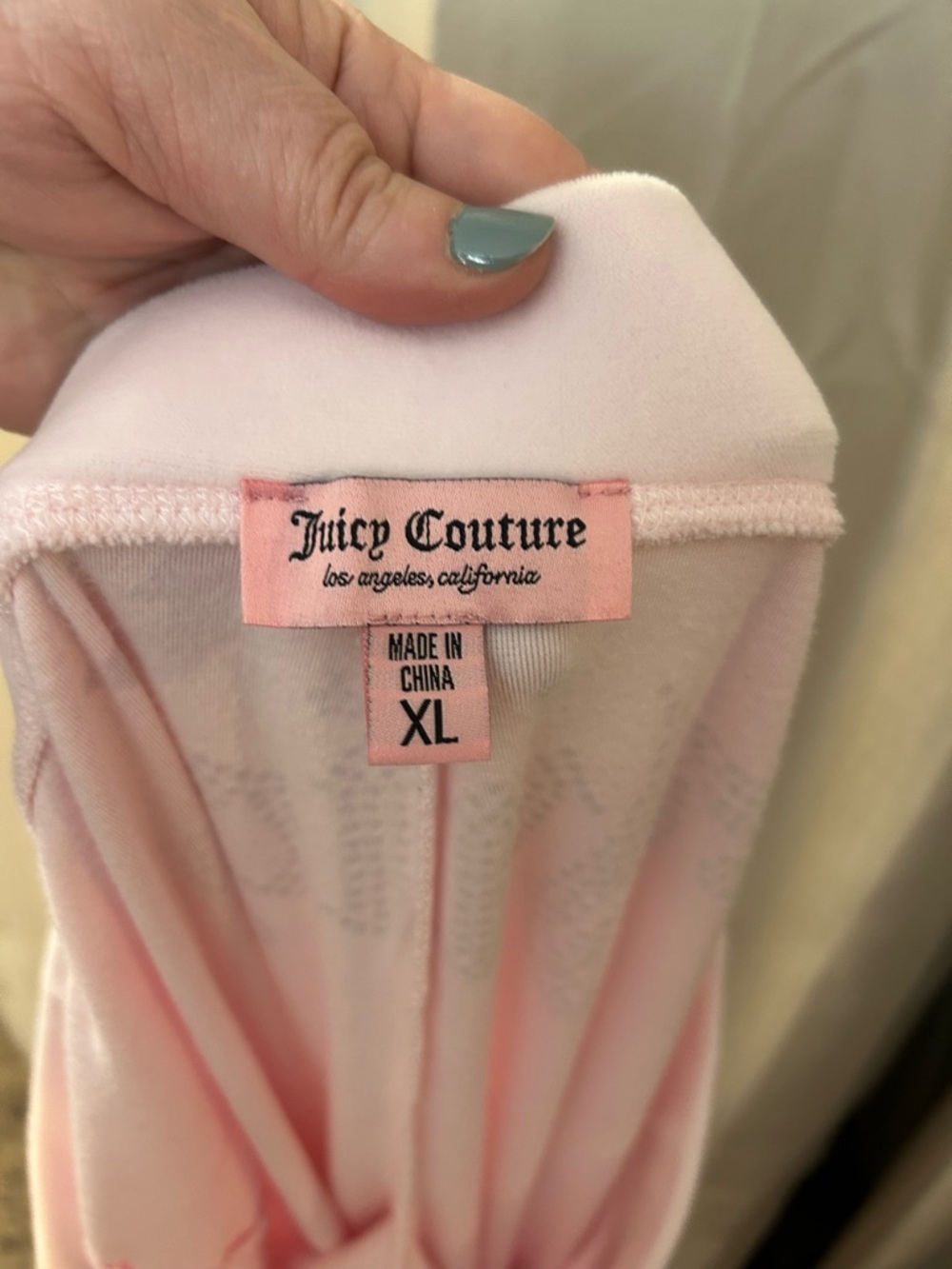 Juicy Couture Y2K OG Big Bling Velour Track Pants - Picture 2 of 5